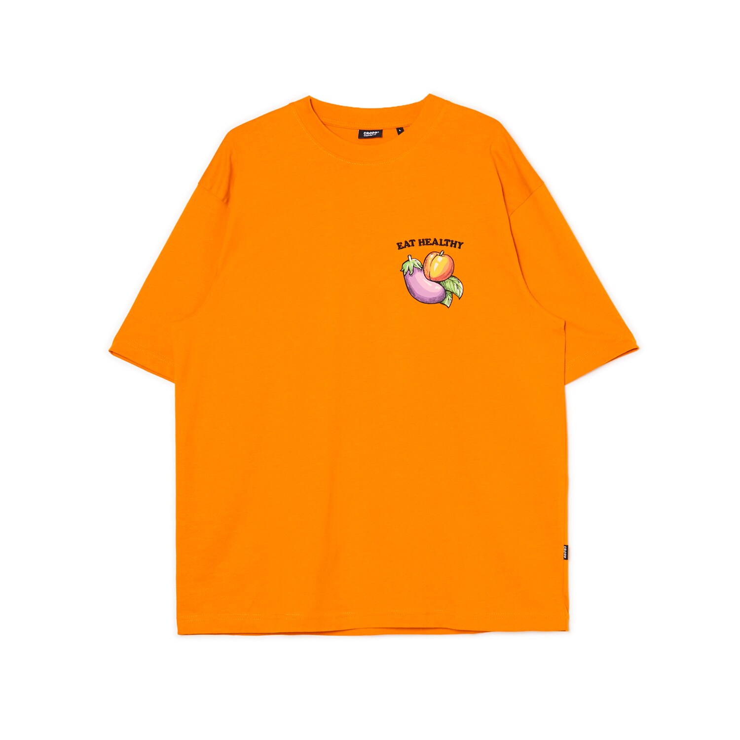 Cropp - T-Shirt Mit Stickerei - Orange