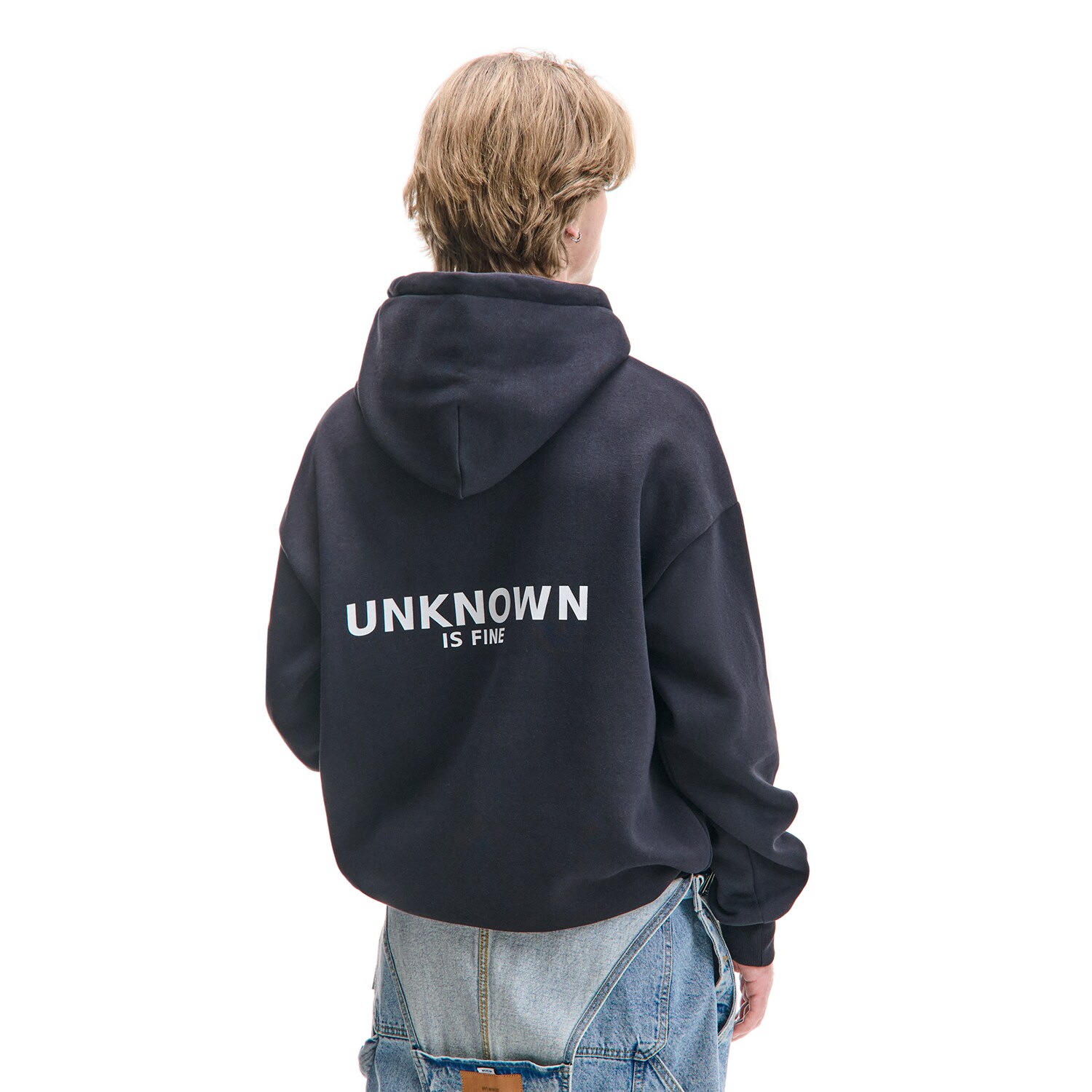 Sudadera negra con capucha - Cropp - Modalova