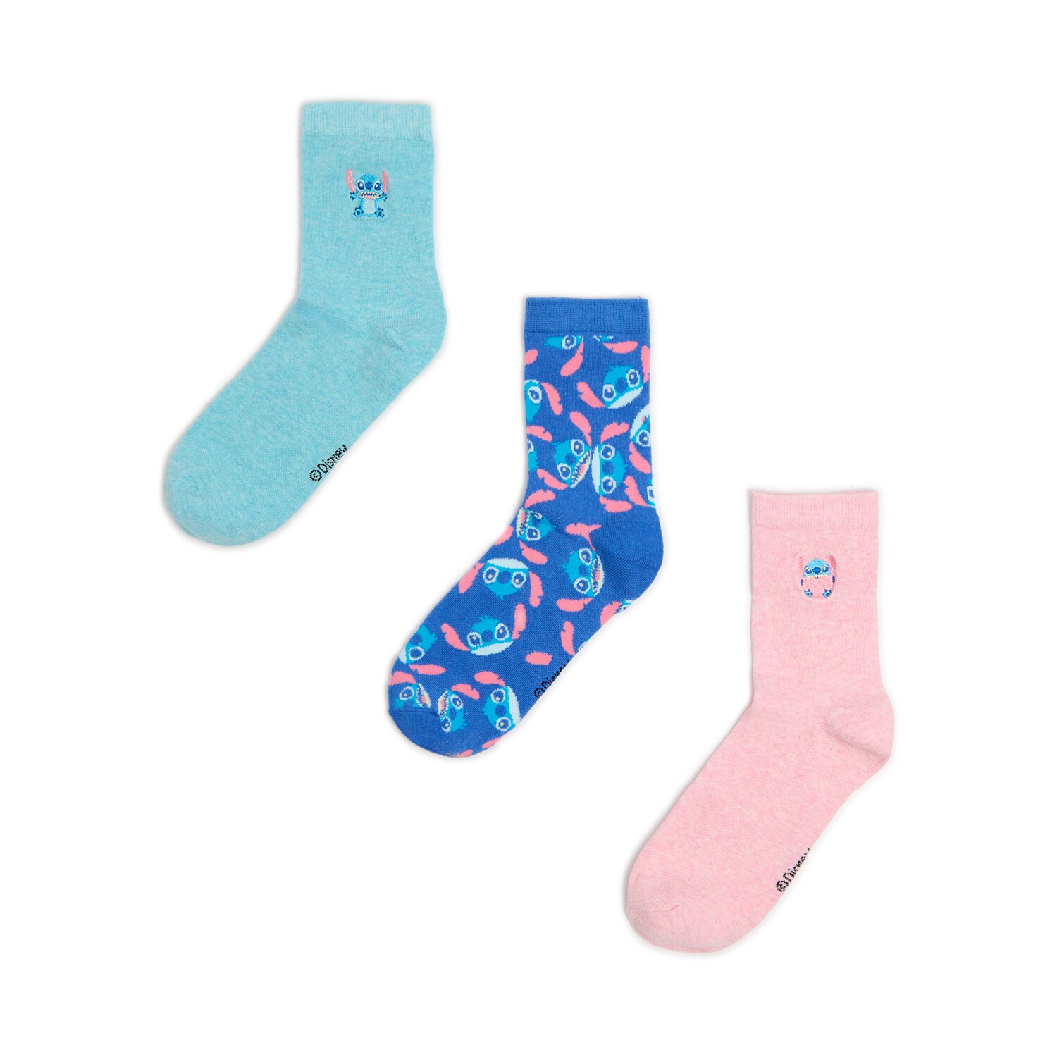 Cropp - Pack De 3 Pares De Calcetines Stitch - Multicolor