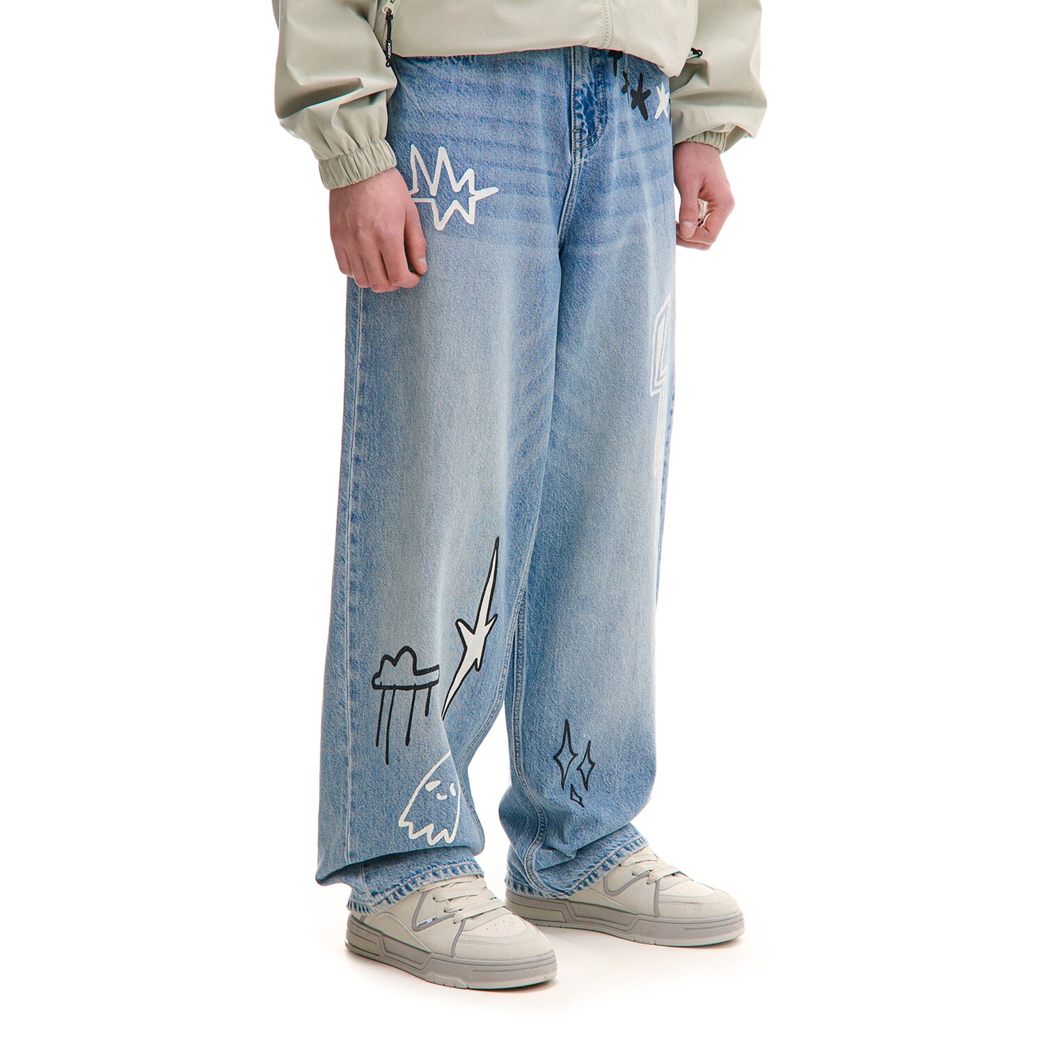 Cropp - Vaqueros super baggy - Azul - Cropp - Modalova