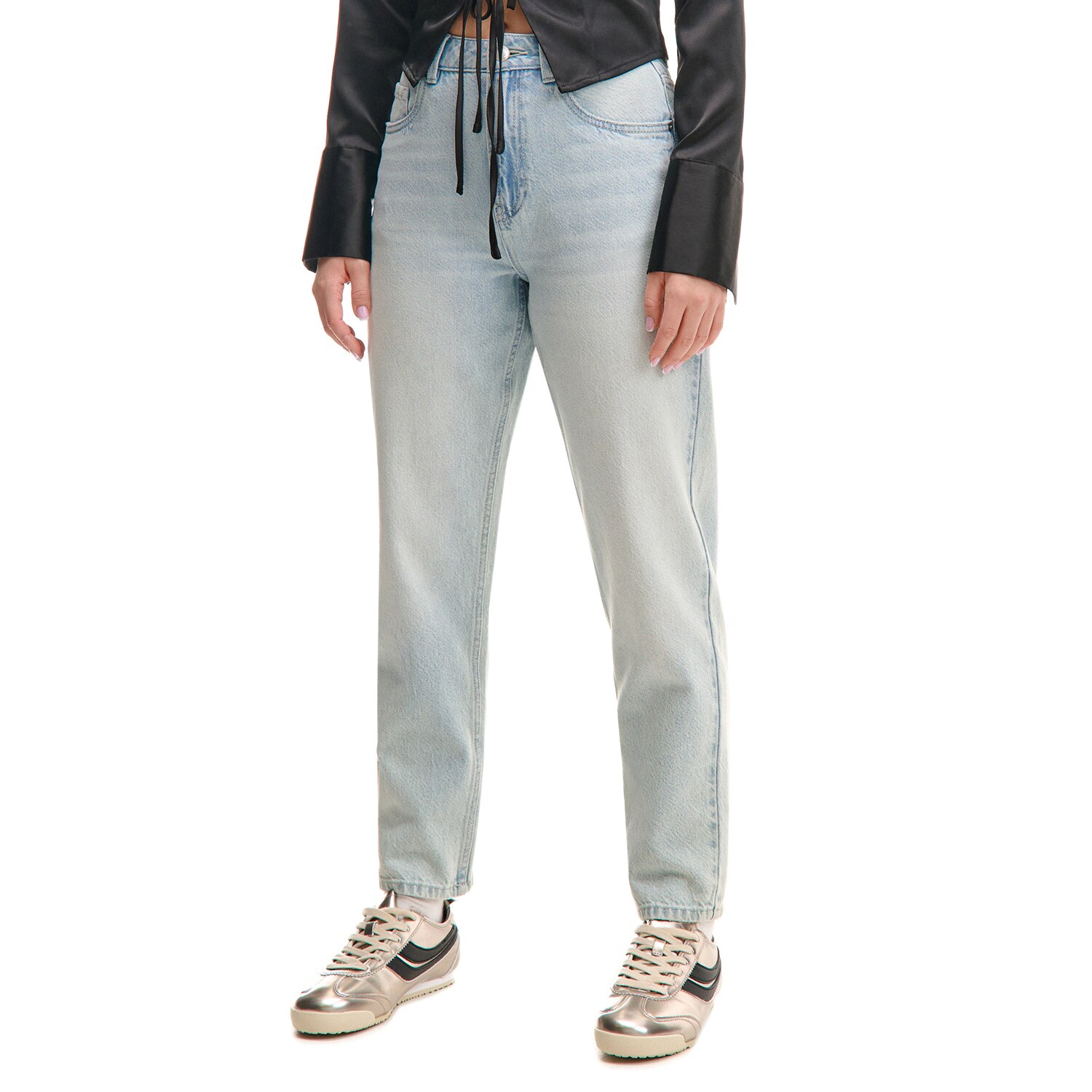 Cropp - Vaqueros mom fit - Azul - Cropp - Modalova