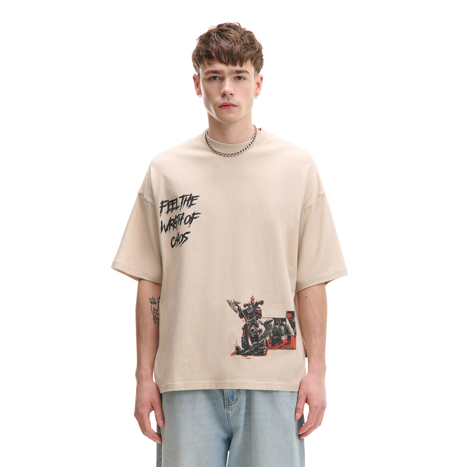 T-shirt con stampa Warhammer 40 000 - Cropp - Modalova