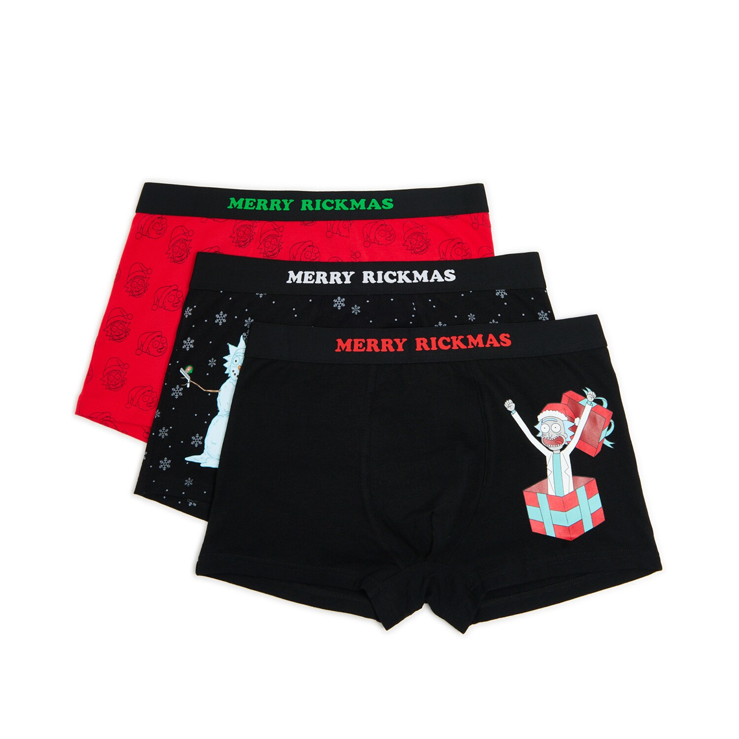 Cropp - Confezione Da 3 Boxer Di Natale Rick And Morty - Nero