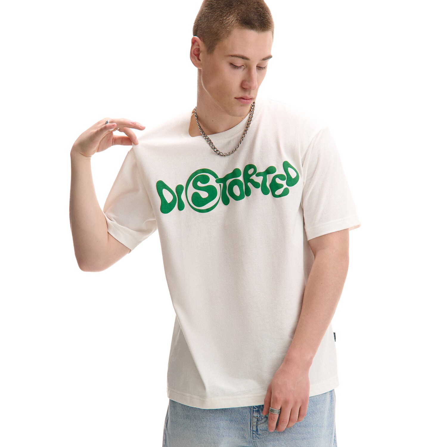 Cropp - T-shirt con stampa - Bianco - Cropp - Modalova
