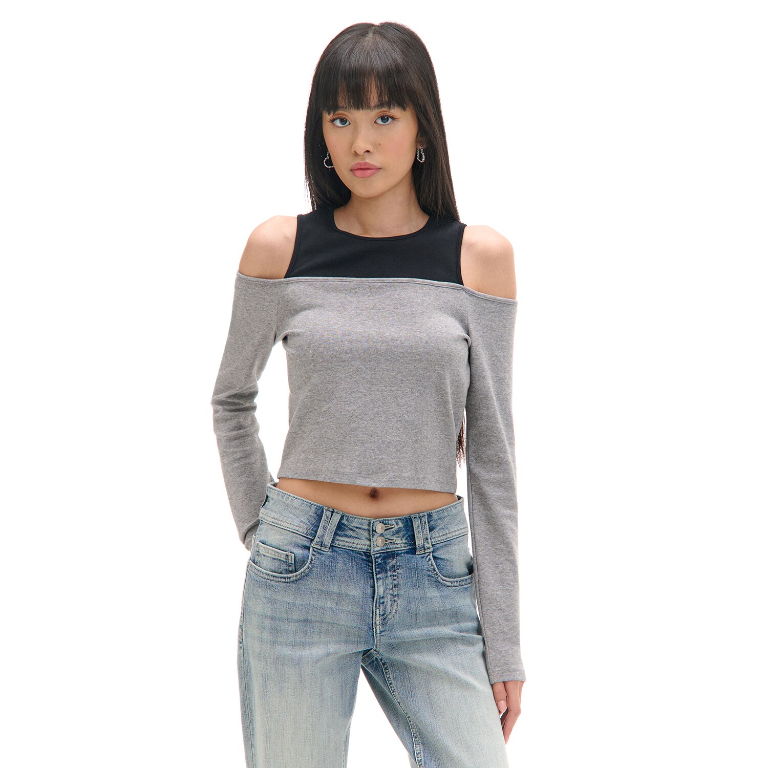 Cropp - Blusa - Grigio Scuro