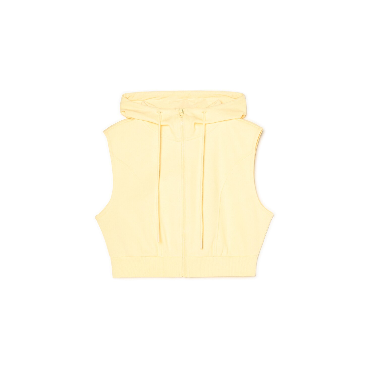 Cropp - Gilet con cappuccio - panna - Cropp - Modalova