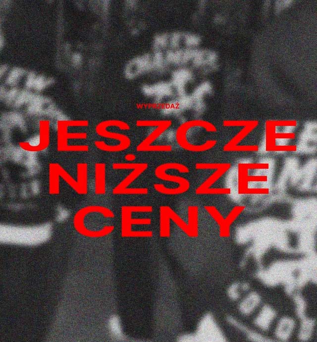 Baner informujący o trwającej wyprzedaży: WYPRZEDAŻ DO -70% banner