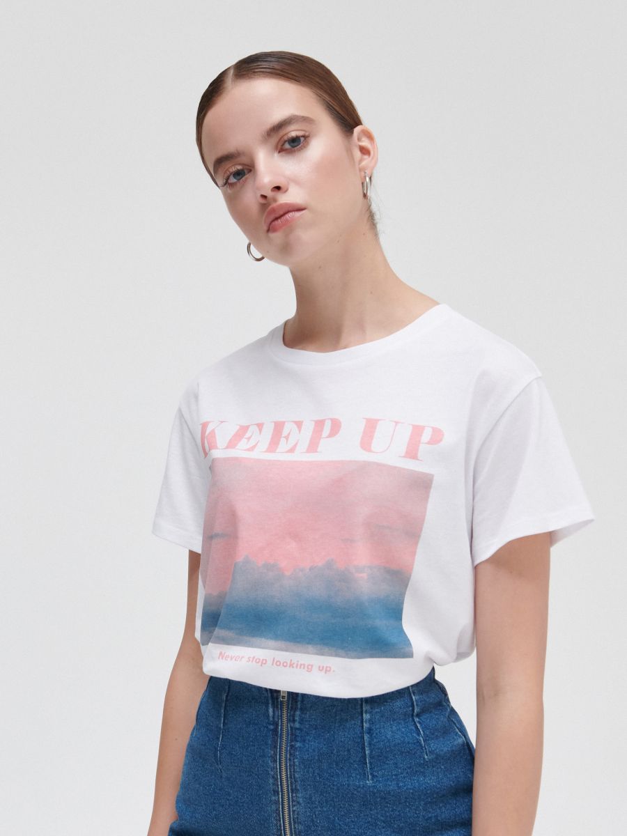 cropp bluzki z nadrukiem