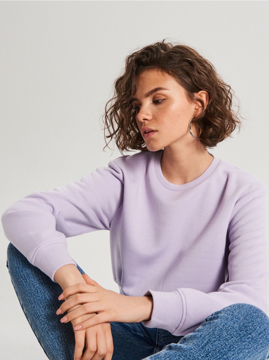 ribbed hem sweater