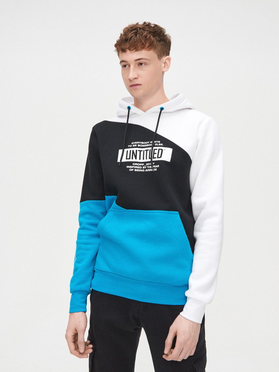 colour block hoodie