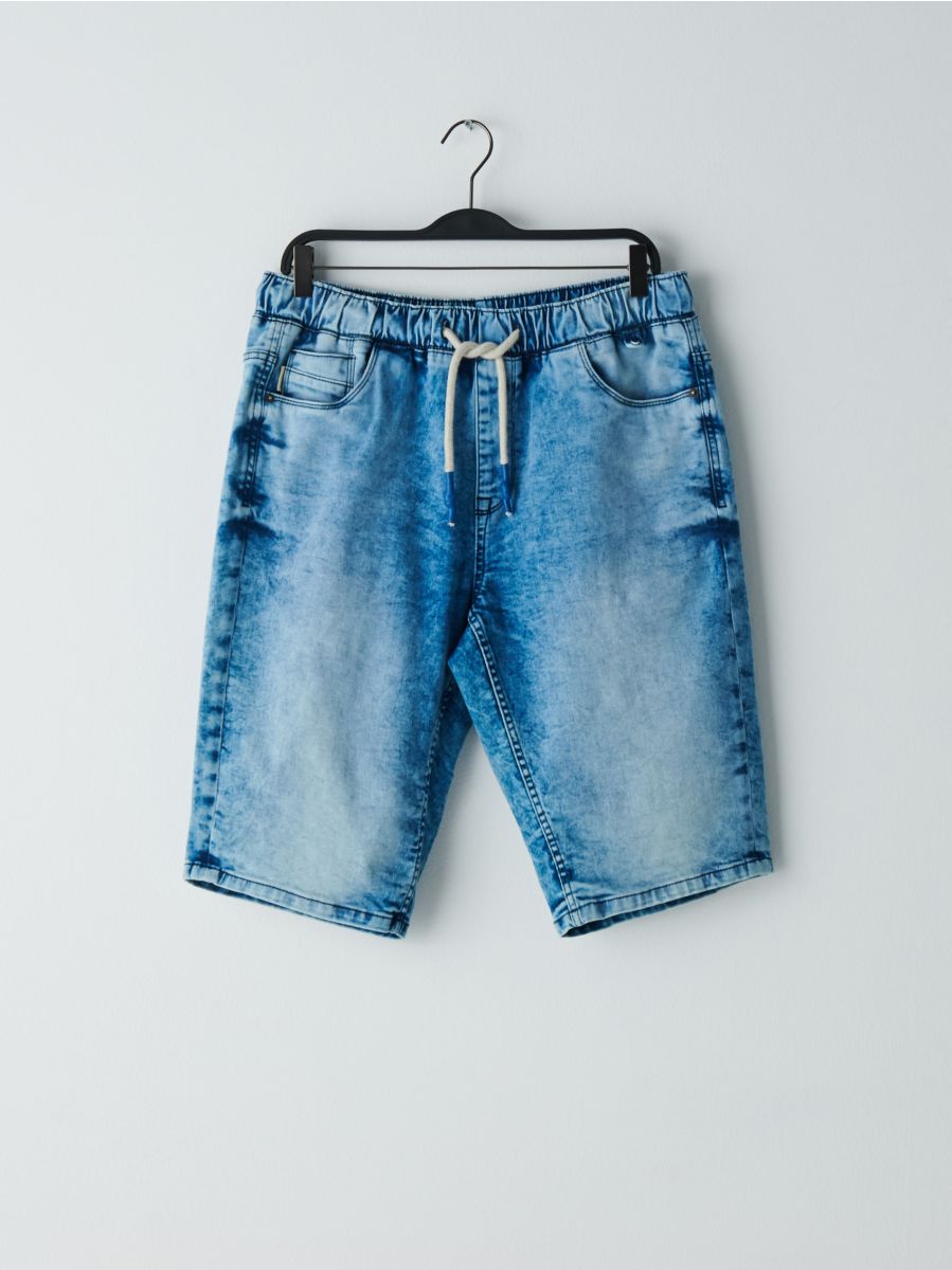 jogger denim shorts