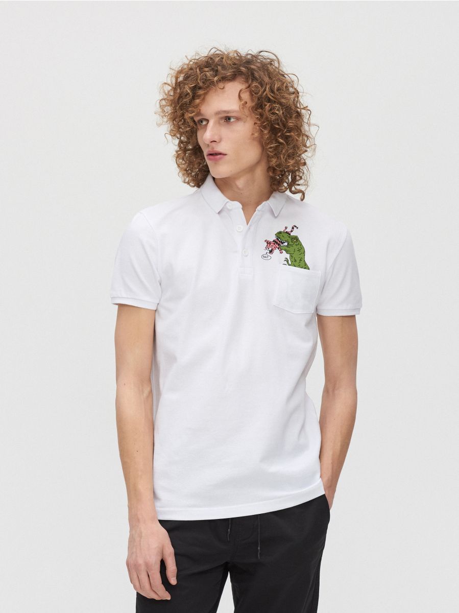 dinosaur polo shirt