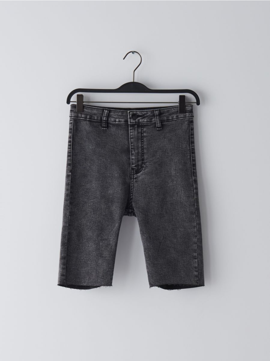 black biker shorts with pockets