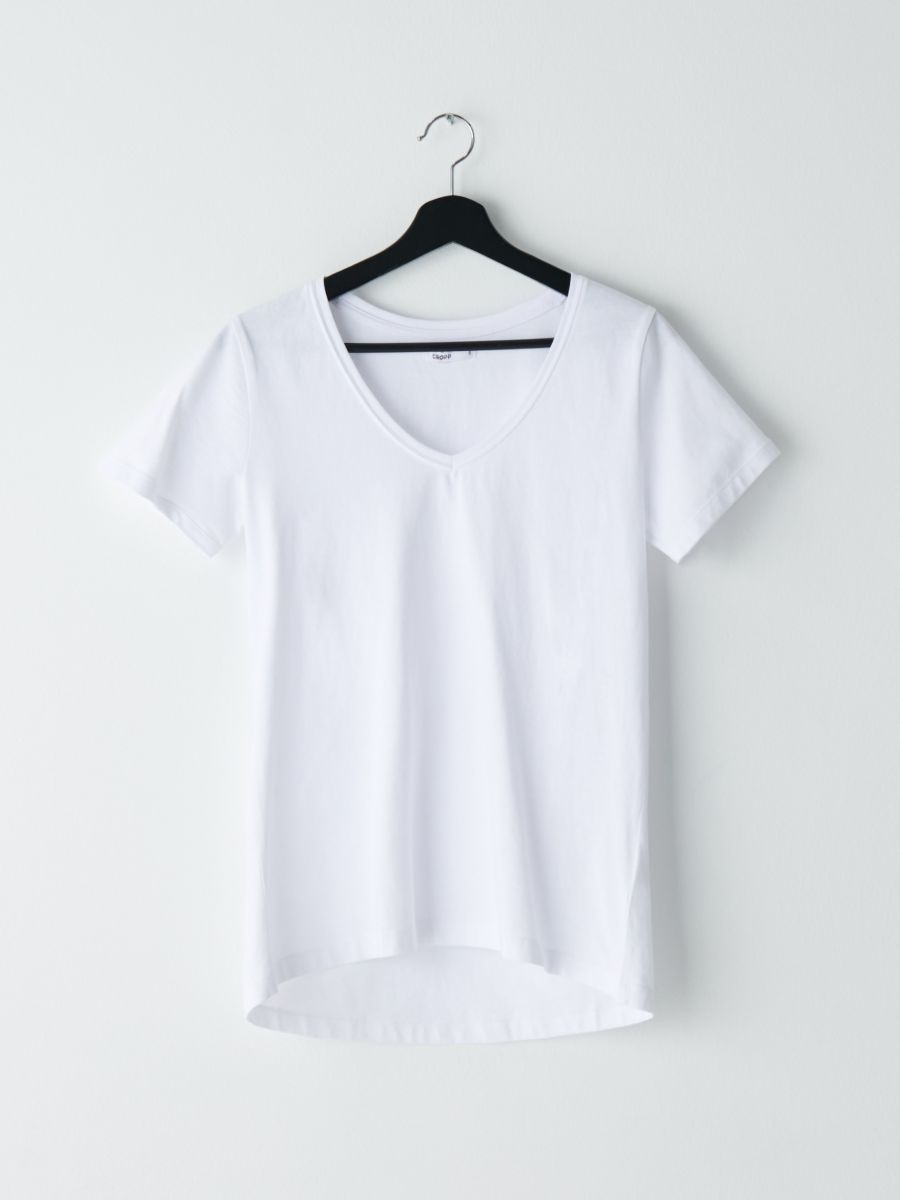 plain white t shirt crop top