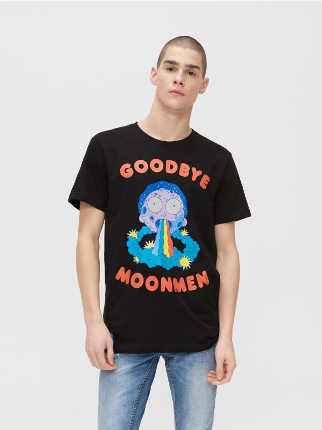 rick and morty cropp shirt